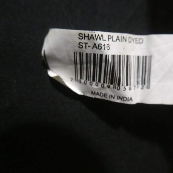 Sheer Shawl | Plaid Dyed | Cream - Picture 8 of 14